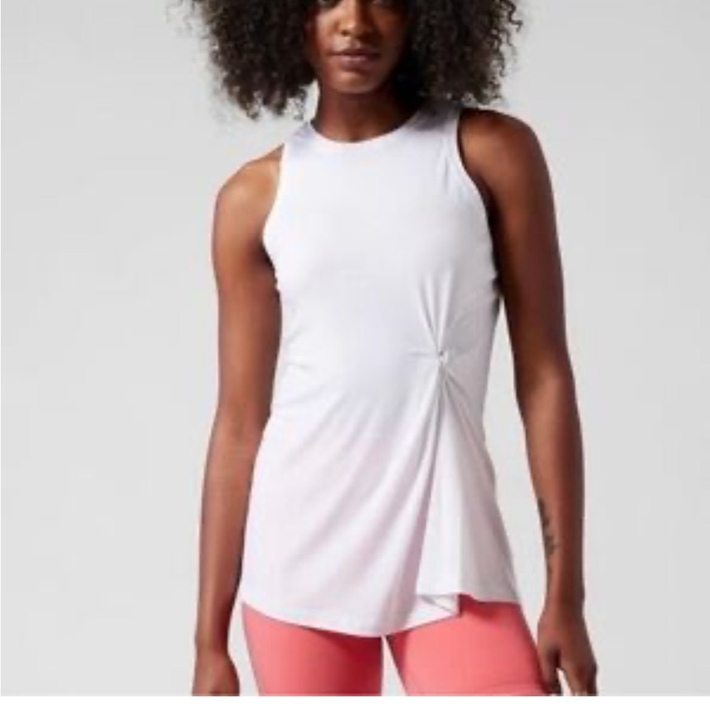 Athleta Radiate Tank top faux knot size small